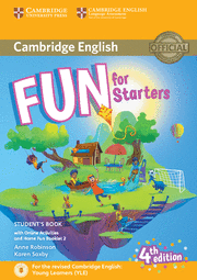 FUN FOR STARTERS STUDENT'S BOOK WITH ONLINE ACTIVITIES WITH AUDIO AND HOME FUN BOOKLET 2 4TH EDITION