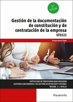 GESTIÓN DE LA DOCUMENTACIÓN DE CONSTITUCIÓN Y DE CONTRATACIÓN DE LA EMPRESA