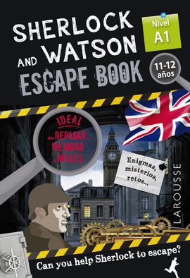 SHERLOCK AND WATSON ESCAPE BOOK PARA REPASAR INGLES A1 11 12 AÑOS