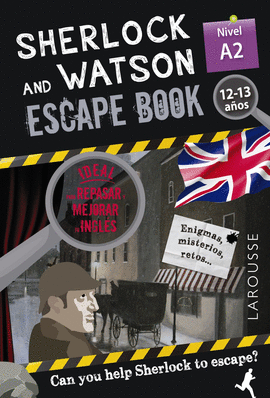 SHERLOCK AND WATSON ESCAPE BOOK PARA REPASAR INGLES A2  12 13 AÑOS