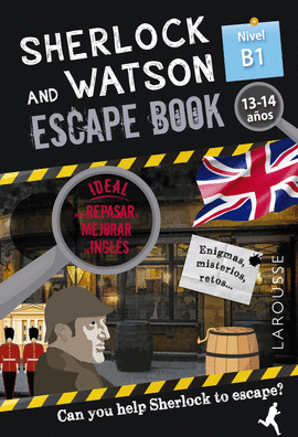 SHERLOCK AND WATSON  ESCAPE BOOK PARA REPASAR INGLES B1 13 14 AÑOS