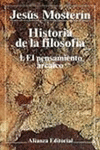 EL PENSAMIENTO ARCAICO.H.DE LA FILOSOFIA 1. LB962