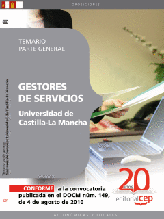 GESTORES DE SERVICIOS  UNIVERSIDAD CASTILLA LA MANCHA  TEMARIO PARTE GENERAL