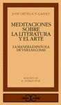 MEDITACIONES SOBRE LA LITERATURA Y EL ARTE