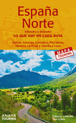 MAPA DE CARRETERAS ESPAÑA NORTE 1:340.000 -  (DESPLEGABLE)