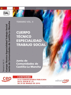 CUERPO TÉCNICO. ESPECIALIDAD TRABAJO SOCIAL. JUNTA DE COMUNIDADES DE CASTILLA-LA